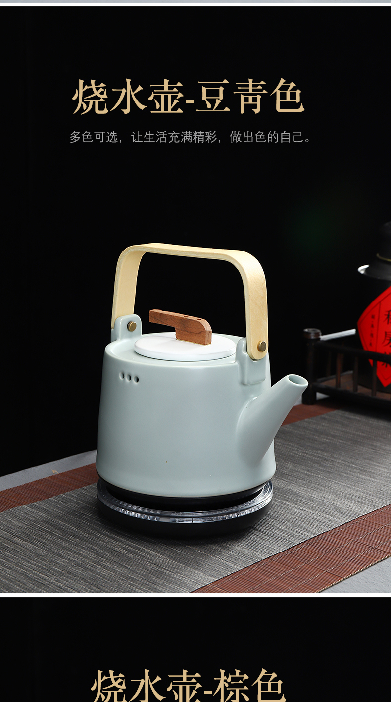 Have the kettle girder pot of tea for household cooking steaming ceramic teapot tea machine electricity TaoLu high - temperature kung fu tea set