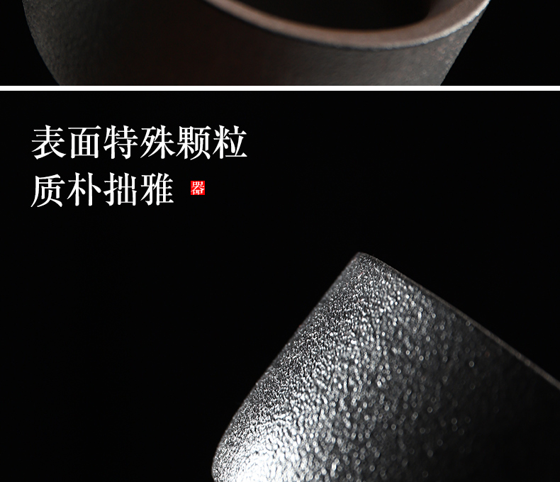 Have the ancient tea cup thick ceramic tea set household ceramics kung fu tea set of black tea accessories master cup single cup sample tea cup