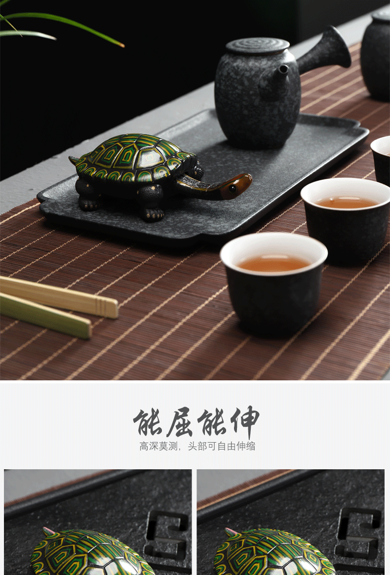 Have the color tortoise kung fu tea play accessories accessories creative purple sand tea pet tea tea tea tea art furnishing articles