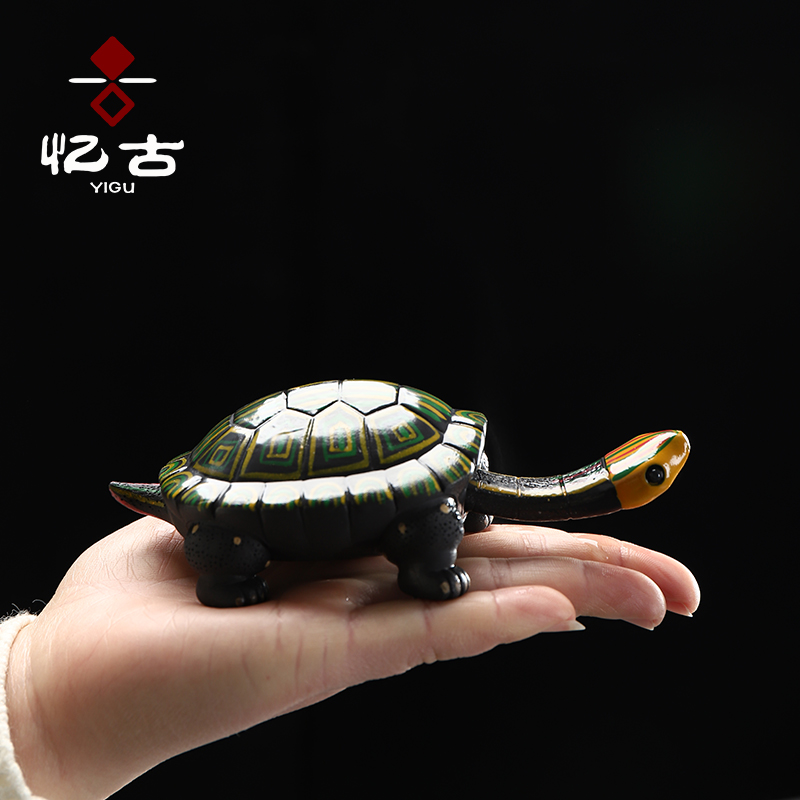 Have the color tortoise kung fu tea play accessories accessories creative purple sand tea pet tea tea tea tea art furnishing articles