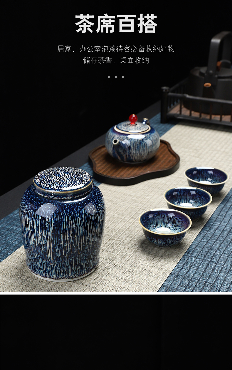 Have light thus caddy fixings ceramic seal pot store receives a large household pu - erh tea tieguanyin has the characteristic of moisture proof and POTS