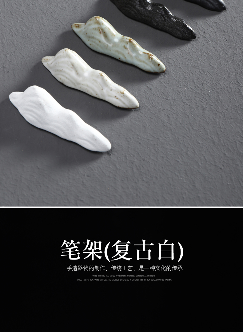 Have ancient ceramics rockery penholder brushes wuzhishan bijia tea accessories ChaGa frame tea taking creative furnishing articles