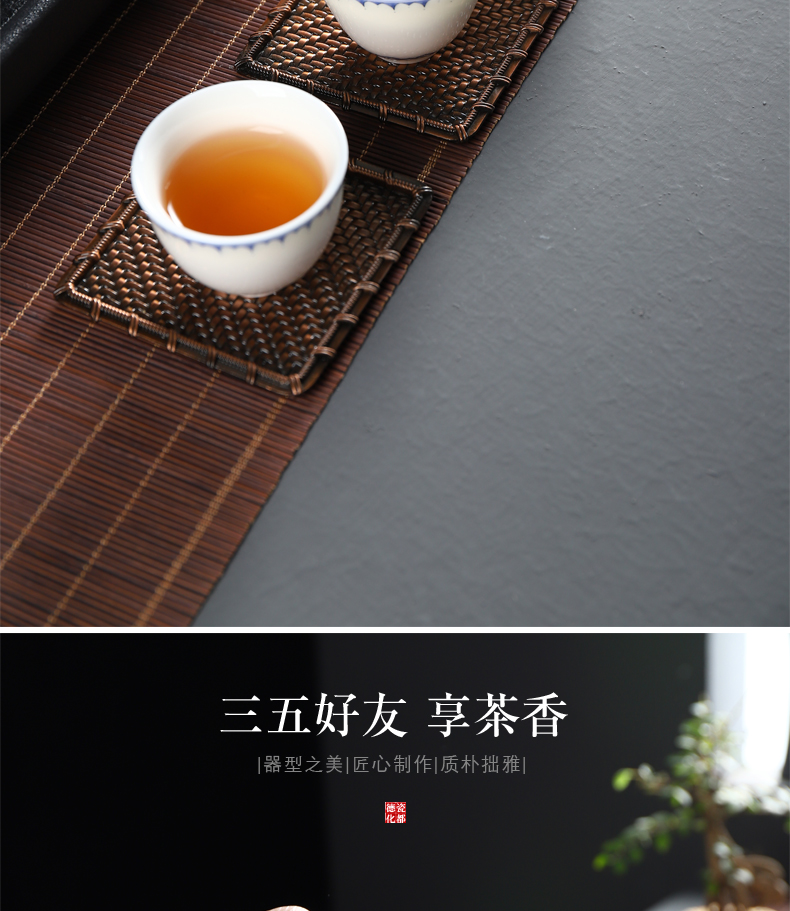 Have the ancient white porcelain ceramic cups kung fu tea tea bloom white porcelain sample tea cup individual CPU master cup tea cup