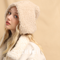 Cute ~ hat female winter New Net red cute cashmere bike hat Korean version of warm windproof ear cap