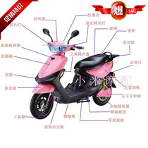 Qiaoge moped electric car shell accessories JOG speed Yadi Qiaoge new day wind speed universal