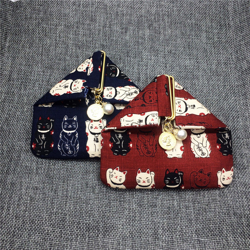 Morishima Deer original Onigiri mouth gold bag DIY handmade wind key coin bag Japanese wallet new product