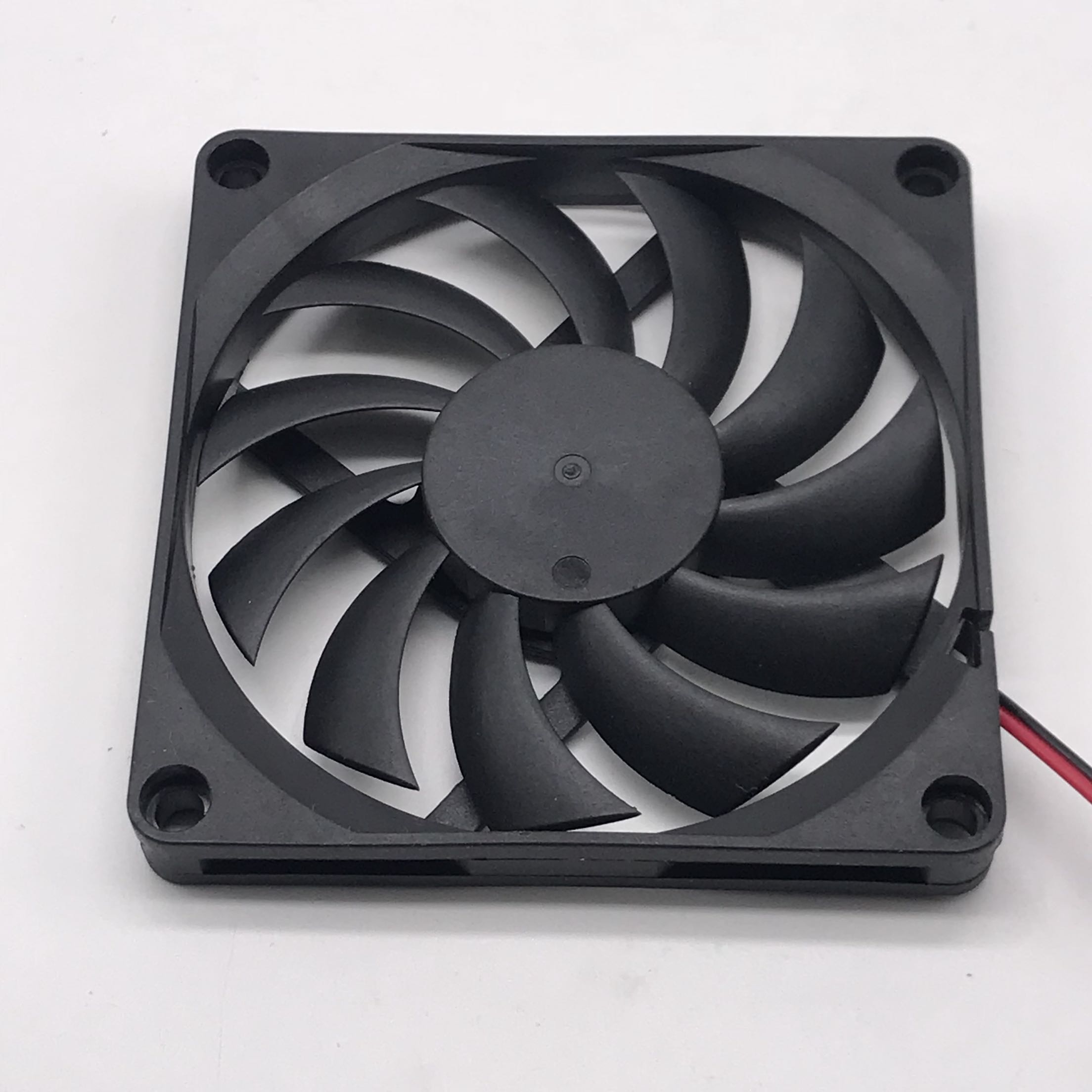 New 8010 12V 24V 80*80*10 8CM DC axial flow fan ultra-thin cooling fan