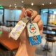 B Стиль Doraemon+белая веревка