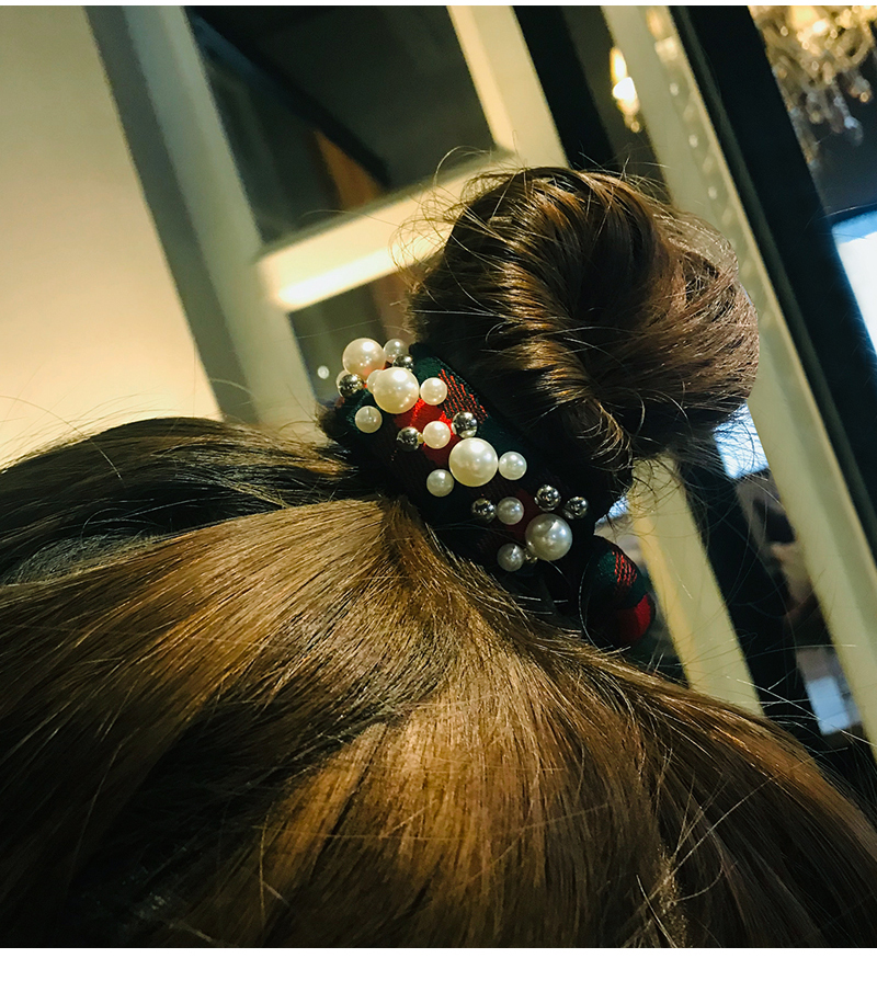 Ngọc trai đầu dây đeo tay nữ vòng đeo tay cao su sử dụng dây cao su dây tóc mũ nón lưới đỏ tie tóc ins Hàn Quốc thịt viên phụ kiện tóc - Vòng đeo tay Clasp vòng đeo tay nam