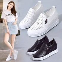 Waterproof middle-aged white shoes female summer mother white shoes womens shoes Korean version of Joker work 2018 summer shoes Spring