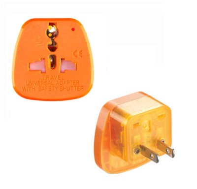 American two-foot conversion plug lightning protection device conversion socket day scale power supply converter with power display