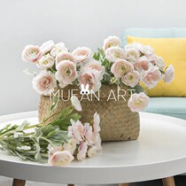 British Little Lotus artificial flower home decoration floral bouquet wedding fake flower silk flower bedroom restaurant simulation flower