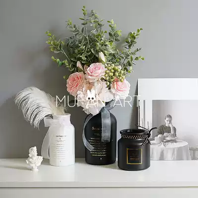 Nordic transparent glass vase home B & B dining table decorative flower Ware hydroponic vase desktop ornaments