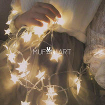 ins star lights string LED starry lights room bed tent decoration night light Neon Chandelier