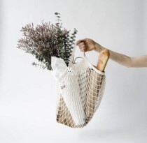 ()ins Net red fishing net storage bag shopping bag handbag hollowed out handbag photo props