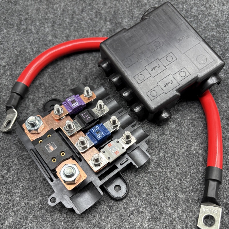 Rv Truck Multi-Way Fuse Box High-Power Fuse Holder Off-Road Vehicle Modified Battery Terminal Junction Box
