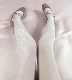 Vớ trắng Lolita Nhật Bản dễ thương mềm mại em gái nơ gió lolita đáy quần tất mỏng và mỏng - Xà cạp