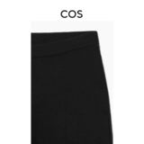 COS Женские облегающие брюки из смесовой шерсти эластичного трикотажа, черные, новое поступление 1216680001