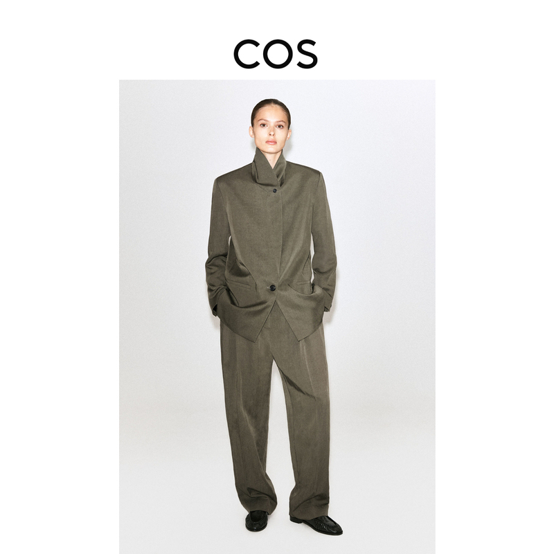Cos Women's Clothing Casual Style Mandarin Collar Single-Breasted Blazer 2026 Autumn New Arrival 1349887001 Cos Women's Clothing Casual Style Mandarin Collar Single-Breasted Blazer 2026 Autumn New Arrival 1349887001