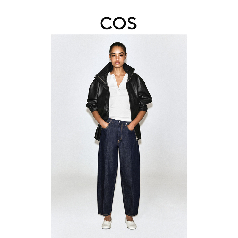Cos Women's Standard Fit Tapered High-Waisted Jeans Indigo Blue 2026 Autumn New Arrival 1341772001