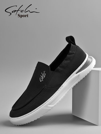 Shachi Men's Shoes Genuine Autumn 2025 New Style Cloth Shoes Men's Casual Shoes Versatile Sneakers Slip-On Shoes