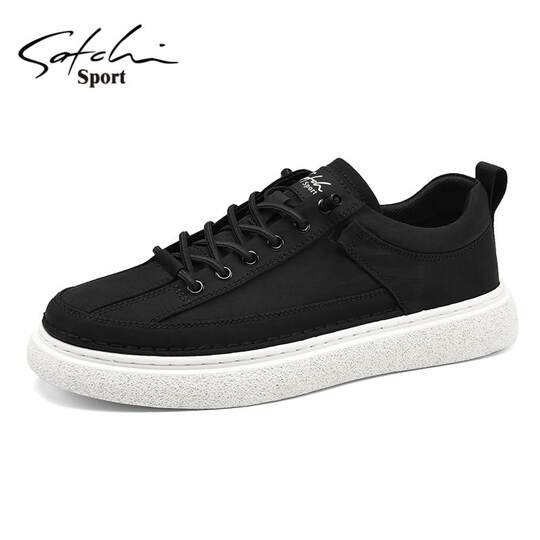 Satchi/Sachi Men's Shoes Genuine Winter 2025 New Casual Shoes Versatile Simple Sneakers Breathable Canvas Shoes