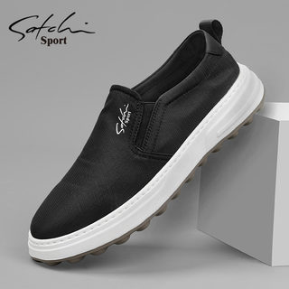 Satchi Men's Shoes Winter Cloth Shoes 2025 New Style Slip-On Loafers Versatile Soft-Soled Slip-On Sneakers
