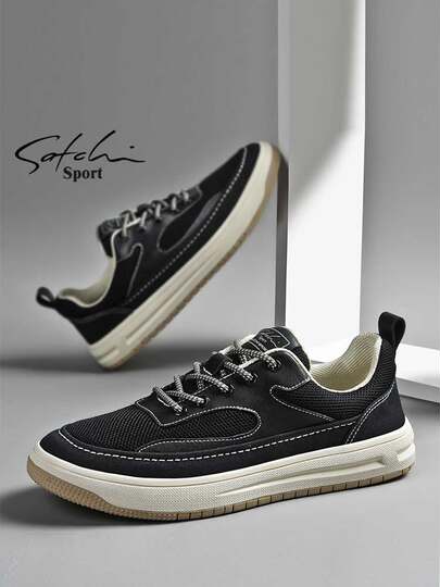 Shachi Men's Shoes Autumn 2025 New Trendy Versatile Mesh Shoes Sports Casual Sneakers Men's Breathable Shoes