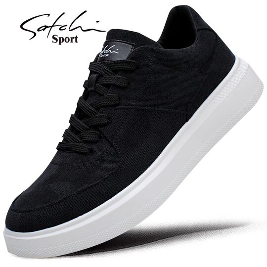 Shachi Men's Shoes Official Flagship Store Winter New Trendy Versatile Sneakers Men's Canvas Shoes Simple Casual Shoes