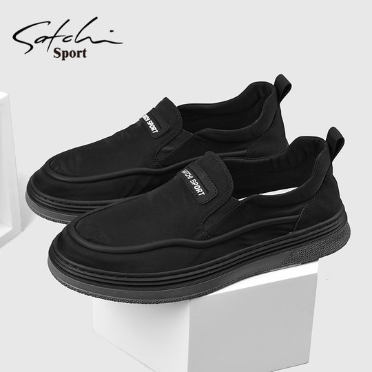 Satchi/Sachi Men's Shoes Genuine Autumn 2025 New Trendy Versatile Driving Loafers Slip-On Lazy Shoes