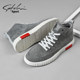 Shachi Men's Shoes Genuine Autumn 2025 New Fabric High-Top Shoes Men's Trendy Canvas Shoes Versatile Casual Sneakers