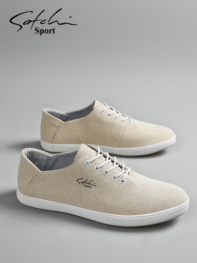 Shachi Men's Shoes Genuine Autumn 2025 New Casual Shoes Trendy Versatile Sneakers Thin Linen Shoes Men's Cloth Shoes