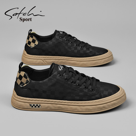 Satchi/Sachi Men's Shoes 2025 Autumn New Trendy Versatile Sneakers Men's Sports Casual Canvas Shoes