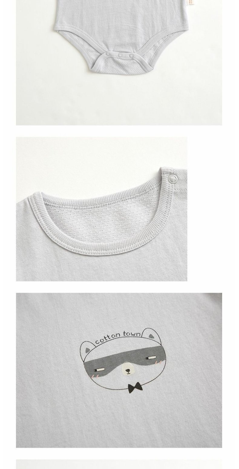 Cotton Hall Bé đan lưới Tam giác Haber Quần áo sơ sinh cho bé Xiêm Quần áo mùa hè cho bé Áo mỏng - Áo liền quần body cotton thông hơi cho bé