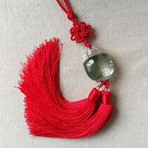 Natural green ghost bottle play car pendant safe life car hanging decoration a picture