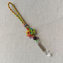 Natural white crystal Wenchang pen pendant bag pendant Gold List title safe and good luck