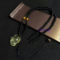 Natural citrine Fox pendant Cai Nafu womens pendant