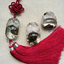 Natural hand-carved ghost Pisces car pendant is more than a year.