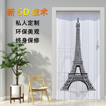PVC folding door Indoor sliding door Kitchen living room partition hanging rail bathroom balcony shop invisible door