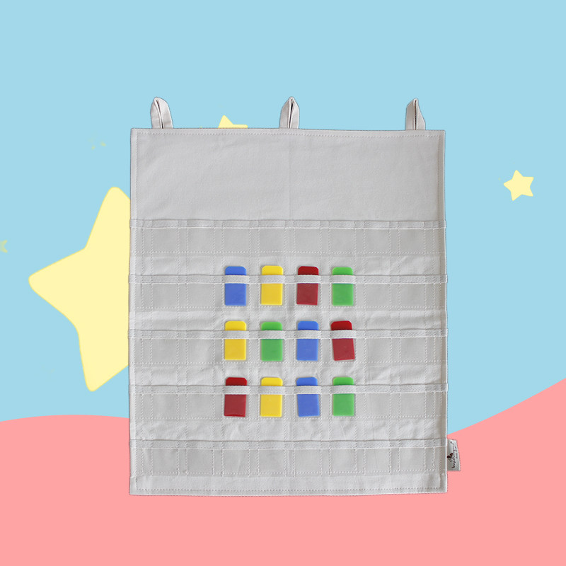 Morning check card insert piece child morning check piece morning check card health card kindergarten fruit cartoon morning check bag health bag