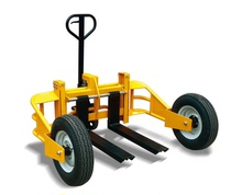 Direct sales 1 ton mountain type manual forklift Manual pallet truck Off-road hydraulic truck Mountain type forklift