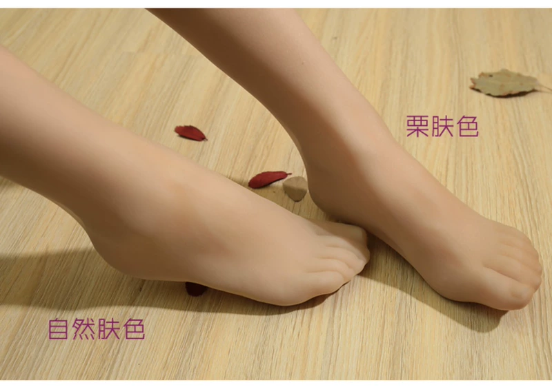 3 đôi tất 360 độ hoàn toàn miễn phí eo cao liền mạch nhung nhung Quần lửng vớ lụa vô hình siêu mỏng