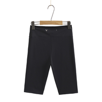 Summer new large size high waist shark skin five-point pants womens fat mm elastic self-cultivation all-match sports yoga shorts women