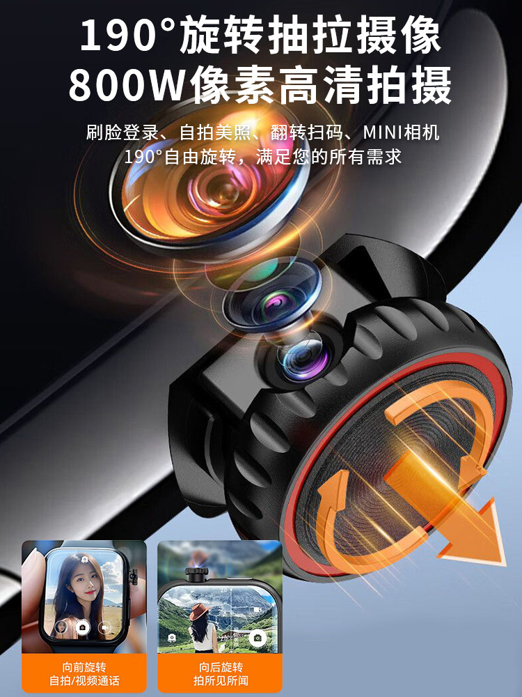 Dual System [Official Genuine Product] Huaqiangbei S11 Top Version Smart Phone Watch Watchs10 Multifunctional Large Screen Can Insert Card Download Apps Specially for Teenagers, Middle School and High School Students