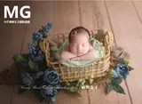 Плетеный детский реквизит для фотографии для новорожденных