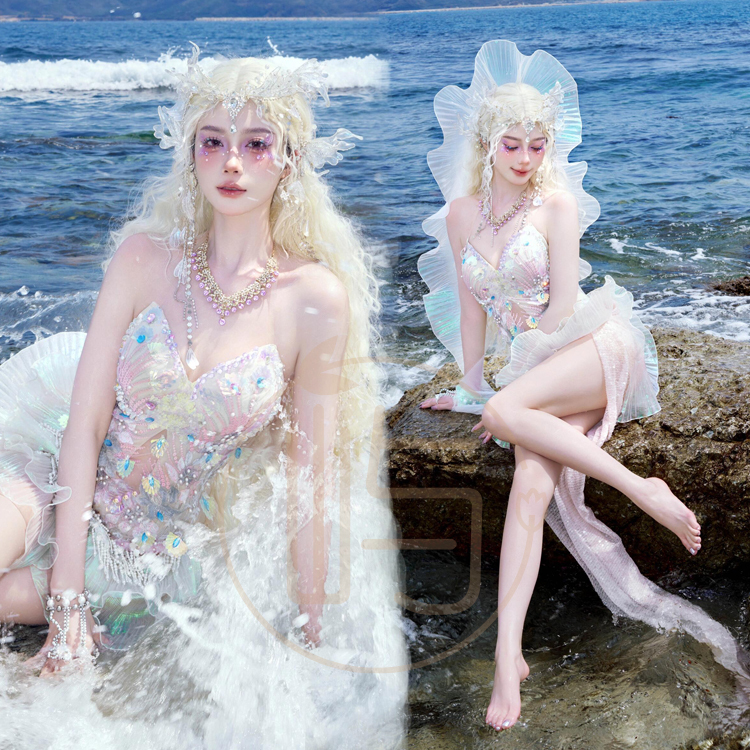 New Mermaid Princess Photo Costume Fantasy Elf Sequin Private Art Photo Photography Nightclub Ds Performance Costume