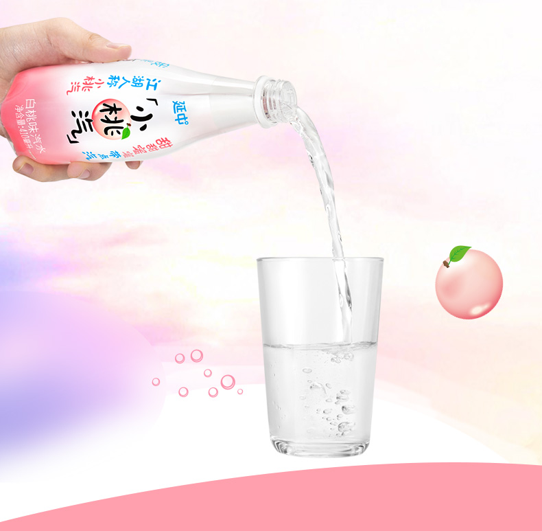 上海老牌 延中 小桃汽 白桃味汽水 410ml*12瓶 图3