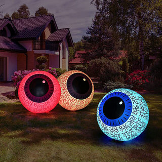 Halloween Inflatable Decorative Eyeballs Outdoor Glowing Ornaments Yard Courtyard Outdoor Decoration Props