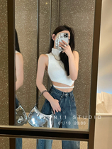 SUN11 (thanksgiving feedback down to 50% off spot seconds hair) halter belt camisole female hot girl beauty top