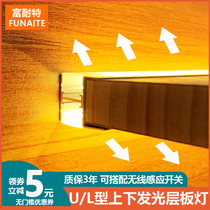 LED lamp double-sided light-emitting wardrobe kitchen Up and down Lighting Wine cabinet special lamp division cabinet cabinet